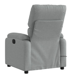 Fauteuil de massage inclinable Gris clair Tissu