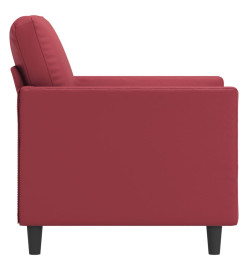 Fauteuil Rouge bordeaux 60 cm Similicuir