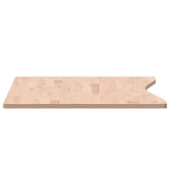 Dessus de bureau 110x(50-55)x1,5 cm bois massif de hêtre