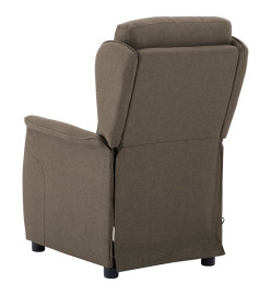 Fauteuil électrique de massage Taupe Tissu