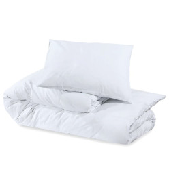 Ensemble de housse de couette Blanc 240x220 cm Microfibre