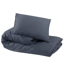 Ensemble de housse de couette Anthracite 200x200 cm Microfibre