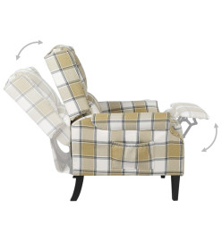 Fauteuil inclinable Vert Tissu