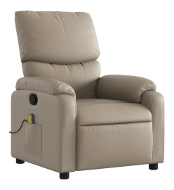 Fauteuil de massage inclinable Cappuccino Similicuir