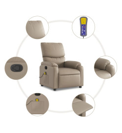 Fauteuil de massage inclinable Cappuccino Similicuir