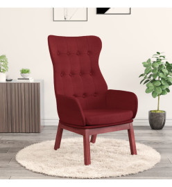 Chaise de relaxation Rouge bordeaux Tissu