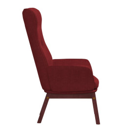 Chaise de relaxation Rouge bordeaux Tissu