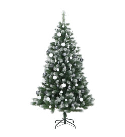 Sapin de Noël artificiel articulé 150 LED et boules 120 cm