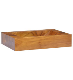 Lavabo Bois de teck massif 50x35x10 cm