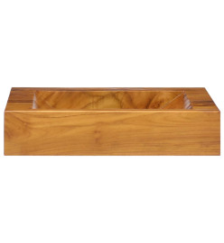 Lavabo Bois de teck massif 50x35x10 cm