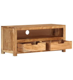 Meuble TV 88x35x40 cm bois d'acacia massif