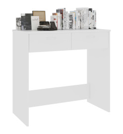 Bureau Blanc 80x40x75 cm Bois d'ingénierie