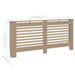 Cache-radiateur 172x19x81 cm MDF