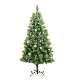 Sapin de Noël artificiel articulé 150 LED et boules 150 cm