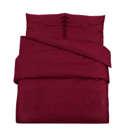 Ensemble de housse de couette Bordeaux 220x240 cm Microfibre