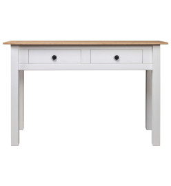 Table console Blanc 110x40x72 cm Pin solide Gamme Panama