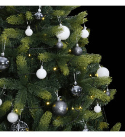 Sapin de Noël artificiel articulé 150 LED et boules 150 cm