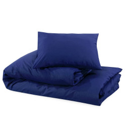 Ensemble de housse de couette Bleu marine 260x220 cm Microfibre