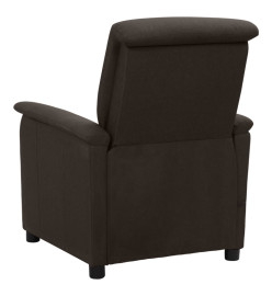 Fauteuil de massage Marron foncé Tissu