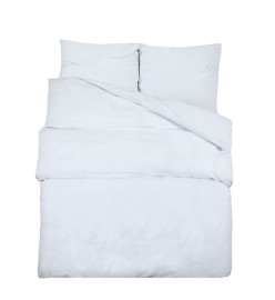 Ensemble de housse de couette Blanc 260x240 cm Microfibre