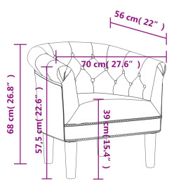 Fauteuil cabriolet blanc similicuir