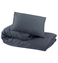 Ensemble de housse de couette Anthracite 260x220 cm Microfibre