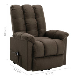 Fauteuil Marron Tissu