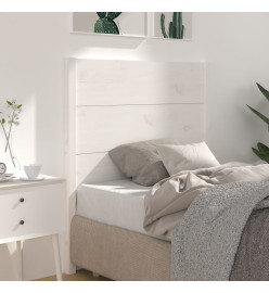 Tête de lit Blanc 96x4x100 cm Bois massif de pin