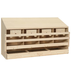 Pondoir 4 compartiments 106x40x59 cm bois de pin massif