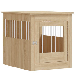 Meuble de cage pour chiens chêne sonoma 64,5x80x71 cm