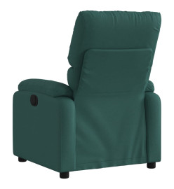 Fauteuil inclinable Vert foncé Tissu