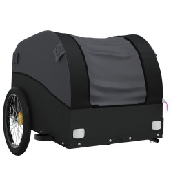 Remorque pour vélo noir 45 kg fer