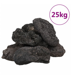 Roches volcaniques 25 kg noir 10-30 cm