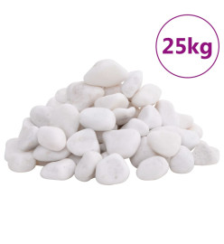 Galets polis 25 kg blanc 2-5 cm