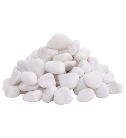 Galets polis 25 kg blanc 2-5 cm