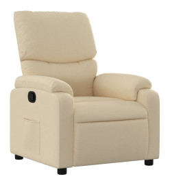 Fauteuil inclinable Crème Tissu