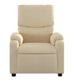 Fauteuil inclinable Crème Tissu