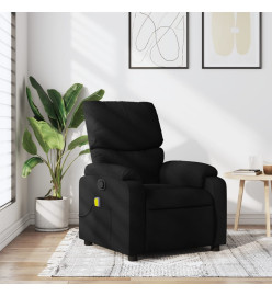 Fauteuil de massage inclinable Noir Tissu