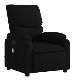 Fauteuil de massage inclinable Noir Tissu