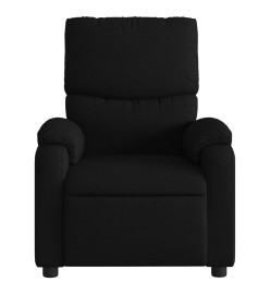 Fauteuil de massage inclinable Noir Tissu