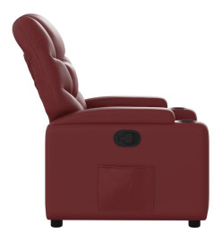 Fauteuil inclinable Rouge bordeaux Similicuir