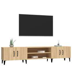 Meubles TV chêne sonoma 180x31,5x40 cm bois d'ingénierie