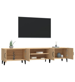 Meubles TV chêne sonoma 180x31,5x40 cm bois d'ingénierie