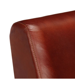 Fauteuil Marron Cuir véritable