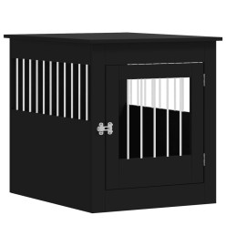 Meuble de cage pour chiens noir 64,5x80x71 cm bois d'ingénierie