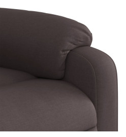 Fauteuil inclinable Marron foncé Tissu