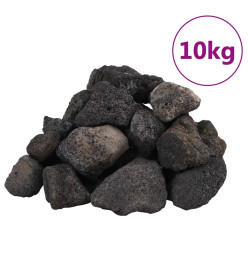 Roches volcaniques 10 kg noir 5-8 cm