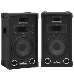 Haut-parleurs scène Hifi passifs professionnels 2 pcs 800W Noir