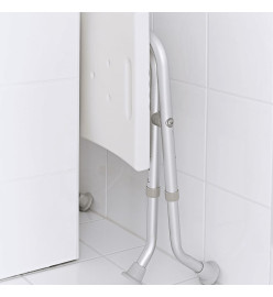 RIDDER Tabouret pliable de salle de bain 110 kg Blanc A0050301