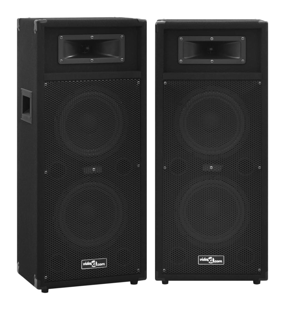 Haut-parleurs de scène passives professionnelles Hifi 2pcs noir